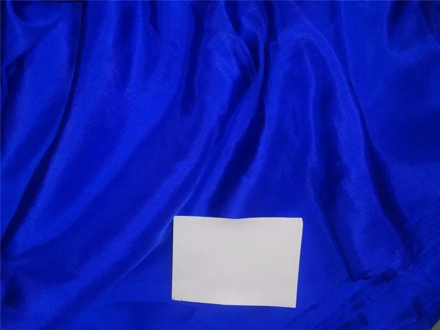 14mm royal blue color plain habotai silk fabric