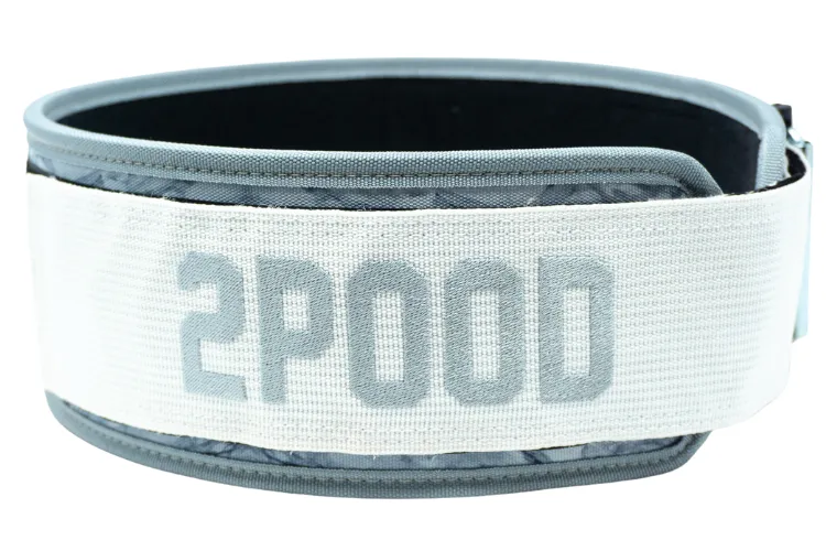 2POOD White Marble 4" Weightlifting Belt