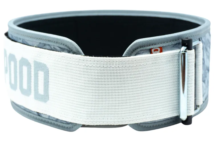 2POOD White Marble 4" Weightlifting Belt