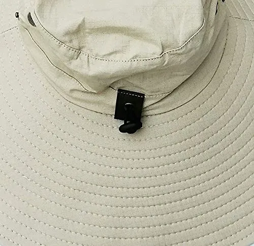 6" Wide Brim Sun Protection Hat Outdoor Hiking Bucket Cap,Unisex Beach Fishing Safari Garden Lawn Yard Work Boonie Hat