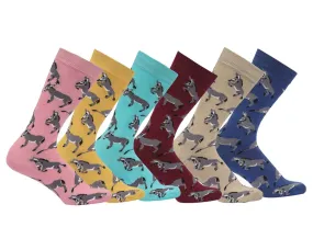 AWST Int'l Playful Donkeys Socks 6 pack