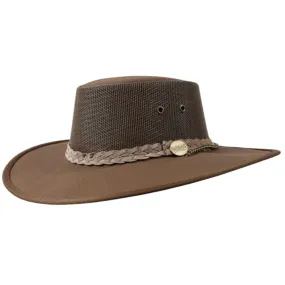 Barmah 1056BR Canvas Cooler Airflow Hat - Brown