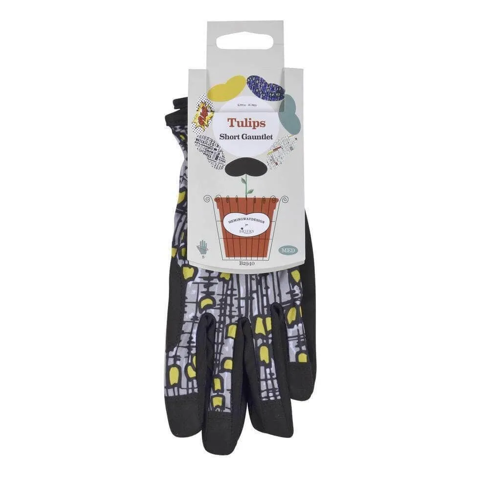 Briers Short Gauntlet Gardening Gloves With Safety Grip