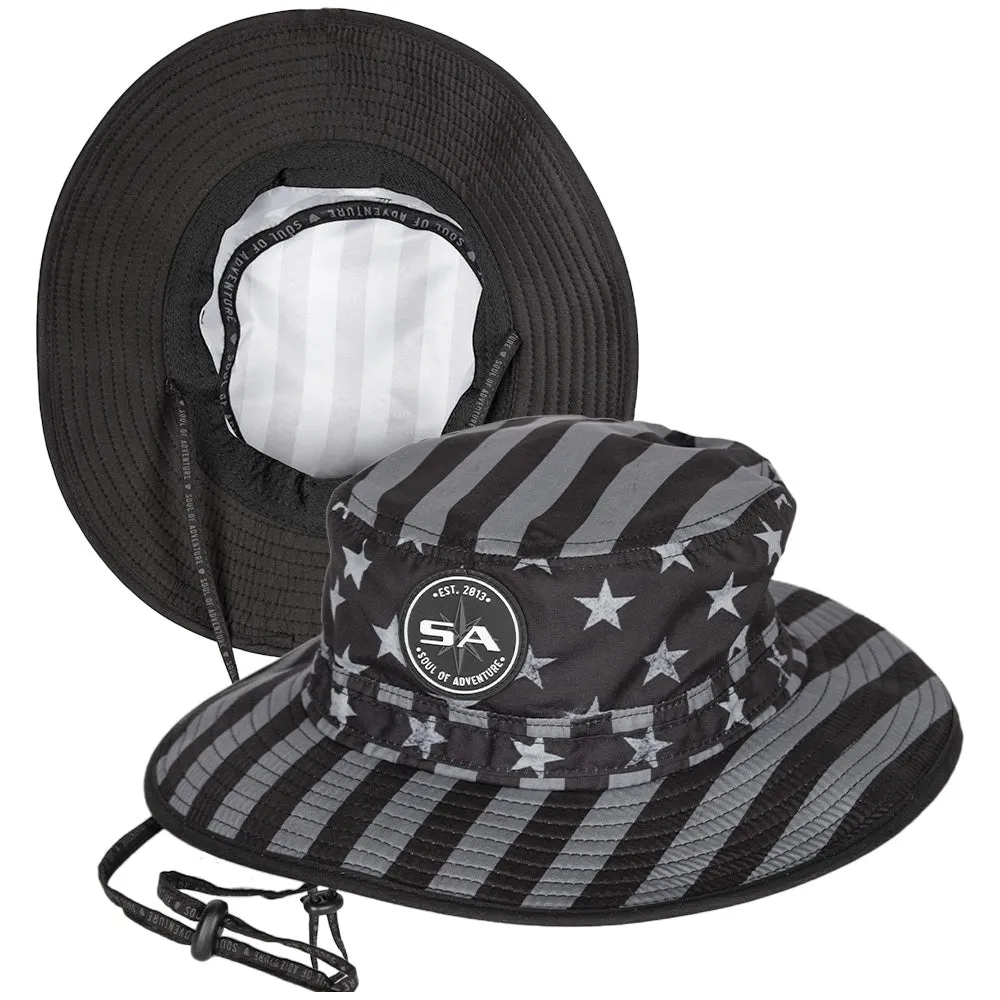 Bucket Hat | Blackout American Flag 2.0 by Soul of Adventure