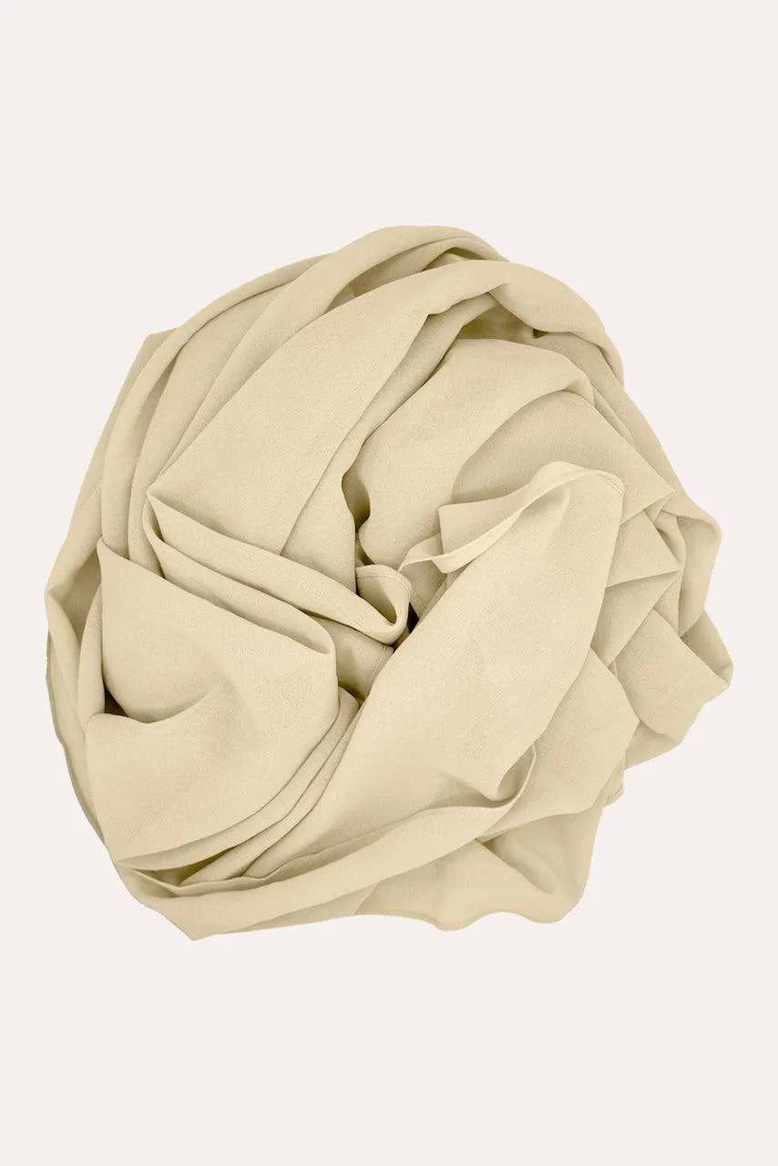 Classic Chiffon Hijab - Buttermilk