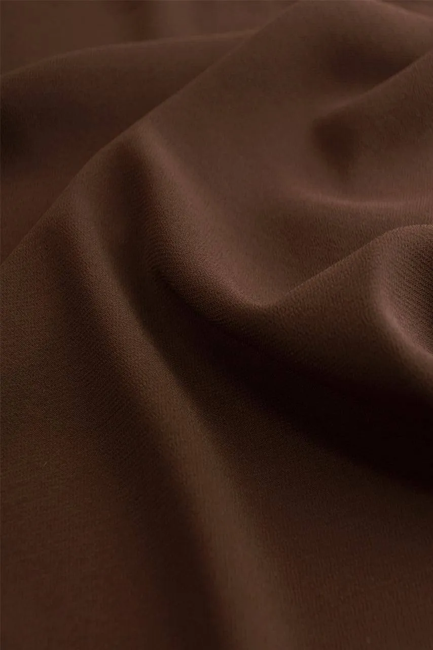 Classic Chiffon Hijab - Fudge