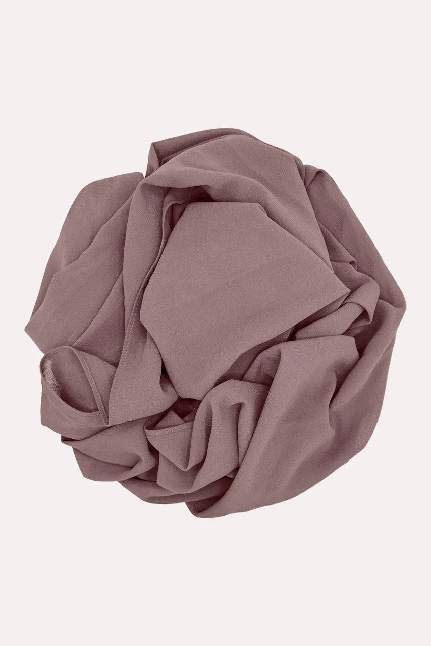 Classic Chiffon Hijab - Rose Brown