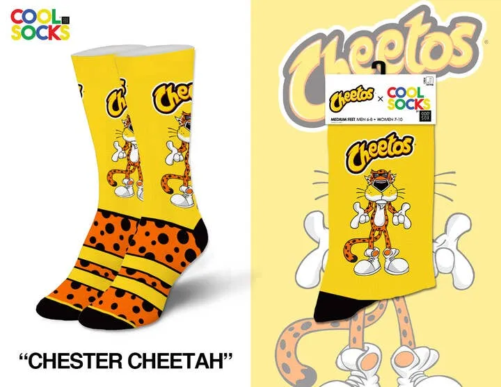 Cool Socks - Chester Cheetah - Womens Crew Folded