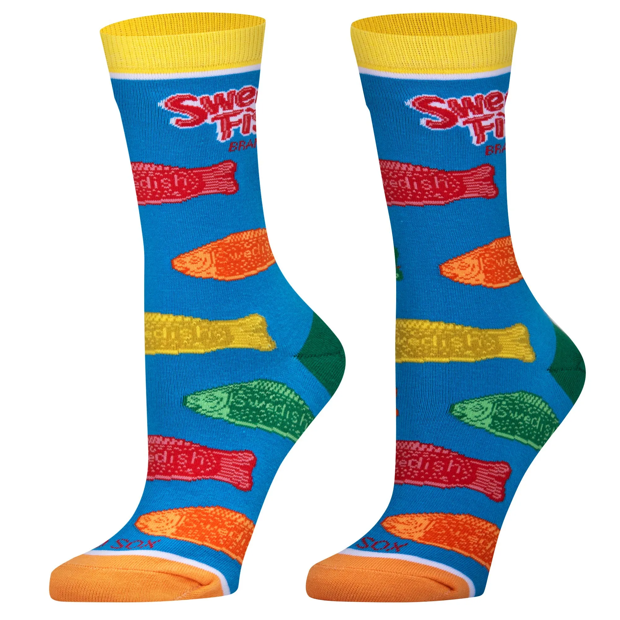 Cool Socks - Swedish Fish Flavors - Womens Crew Folded