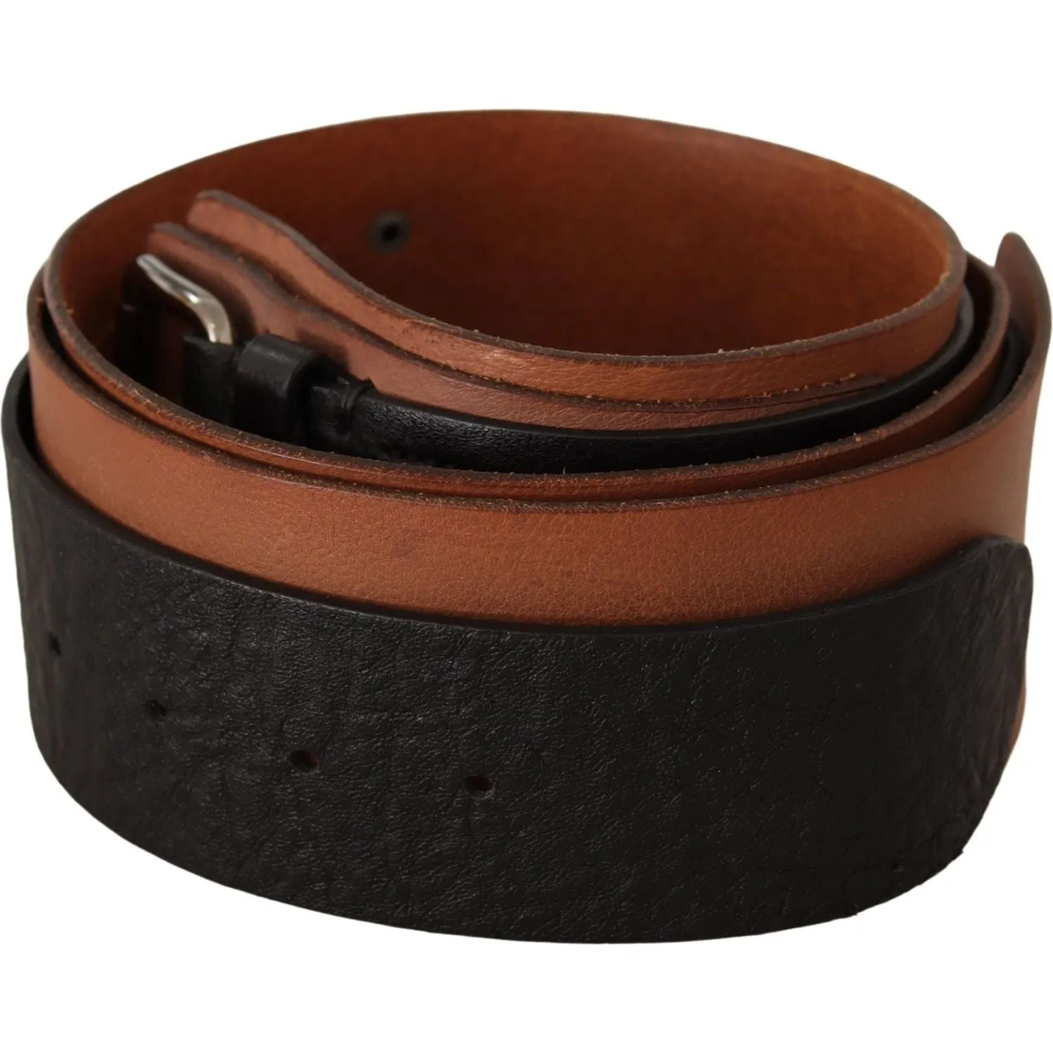 Costume National Elegant Dual-Tone Leather Fashion Belt