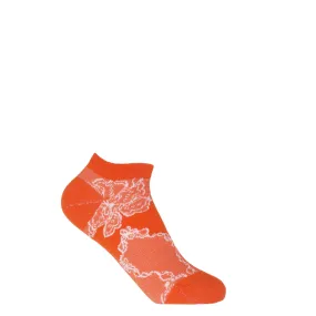 Delicate Women's Trainer Socks - Orange