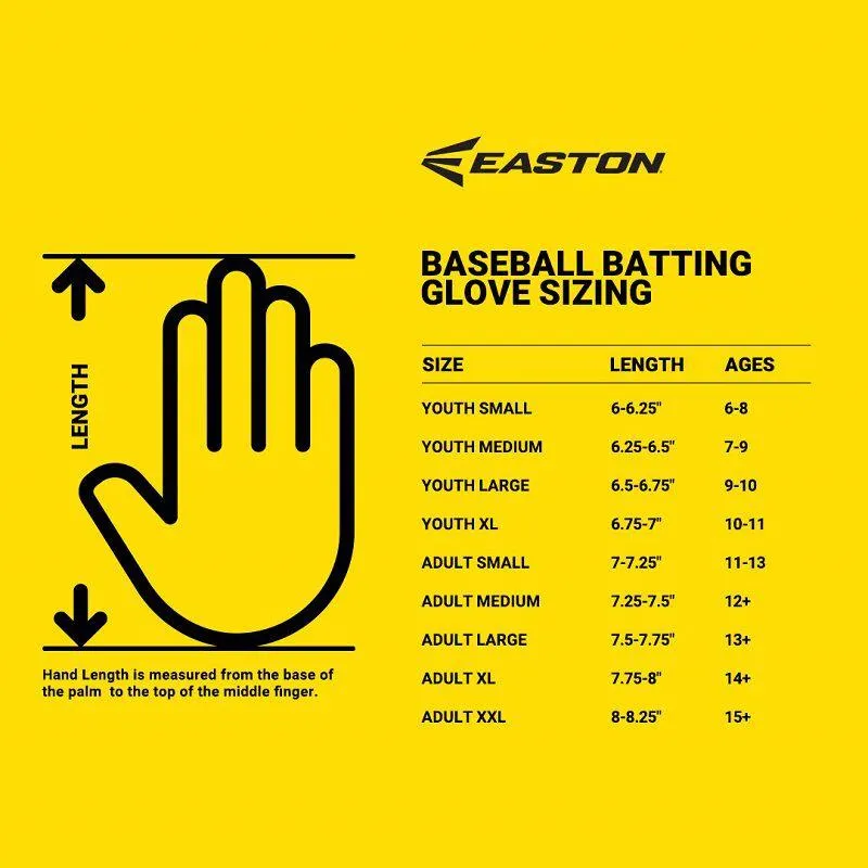 Easton Adult Mav Pro Locked In Baseball Batting Gloves