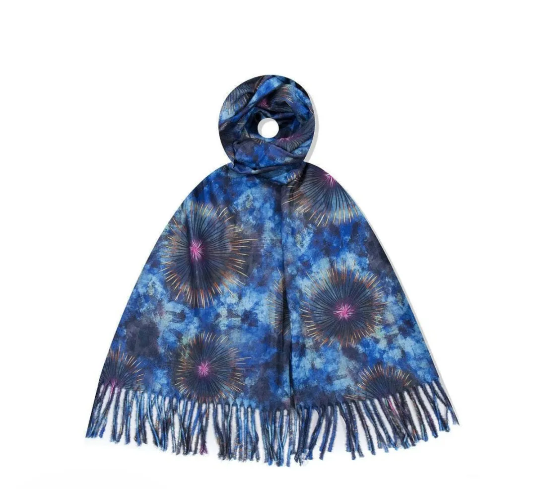 Fireworks cashmere wool mix scarves