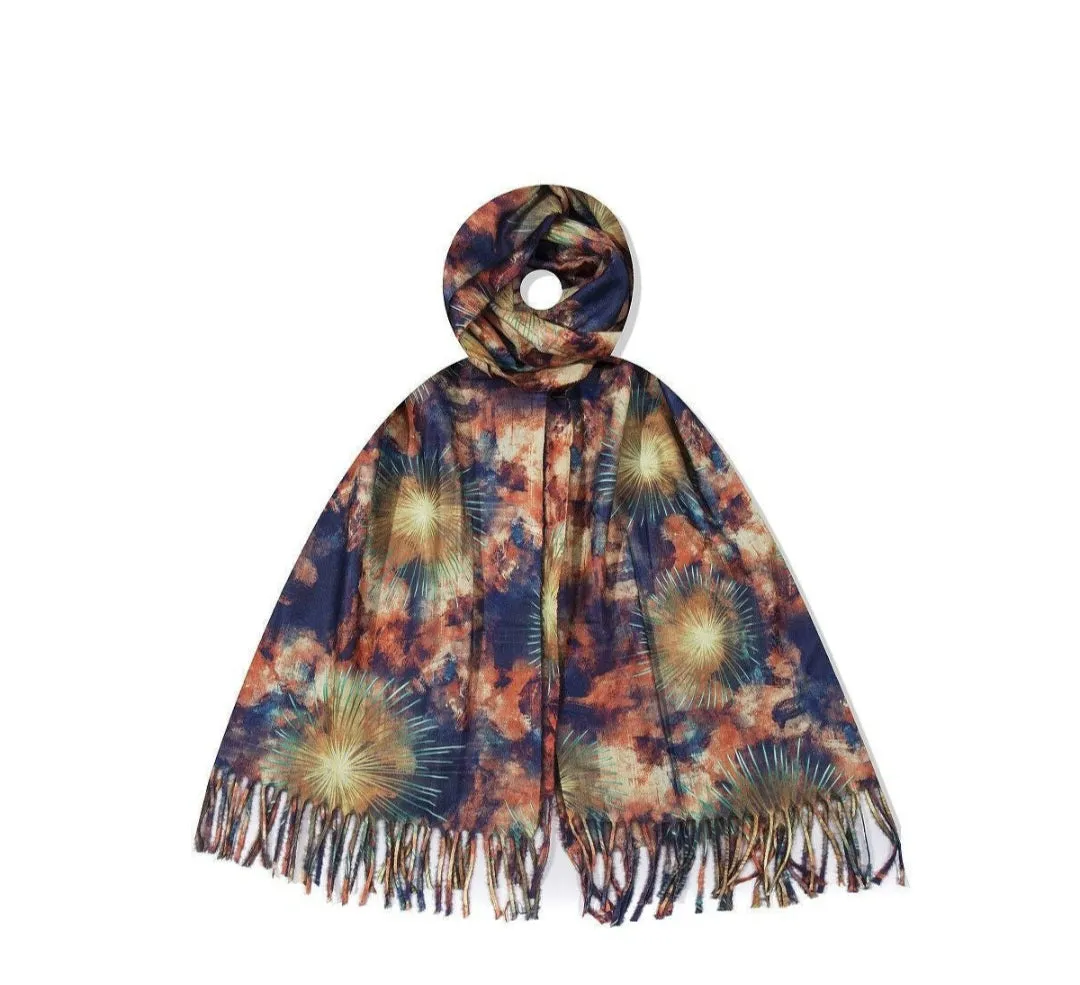 Fireworks cashmere wool mix scarves