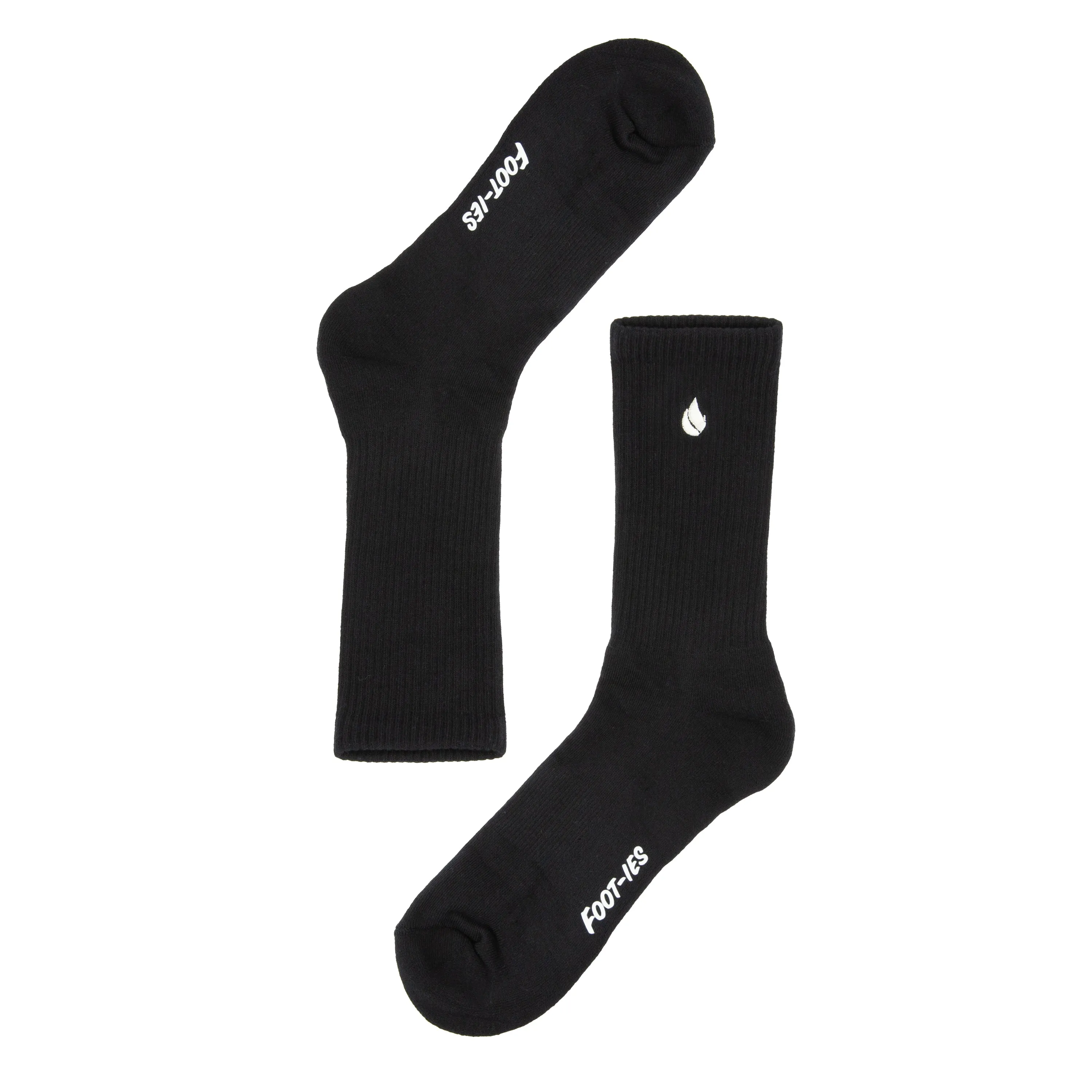 Foot-ies Blaze 5 Pack Sneaker Socks Crew Black