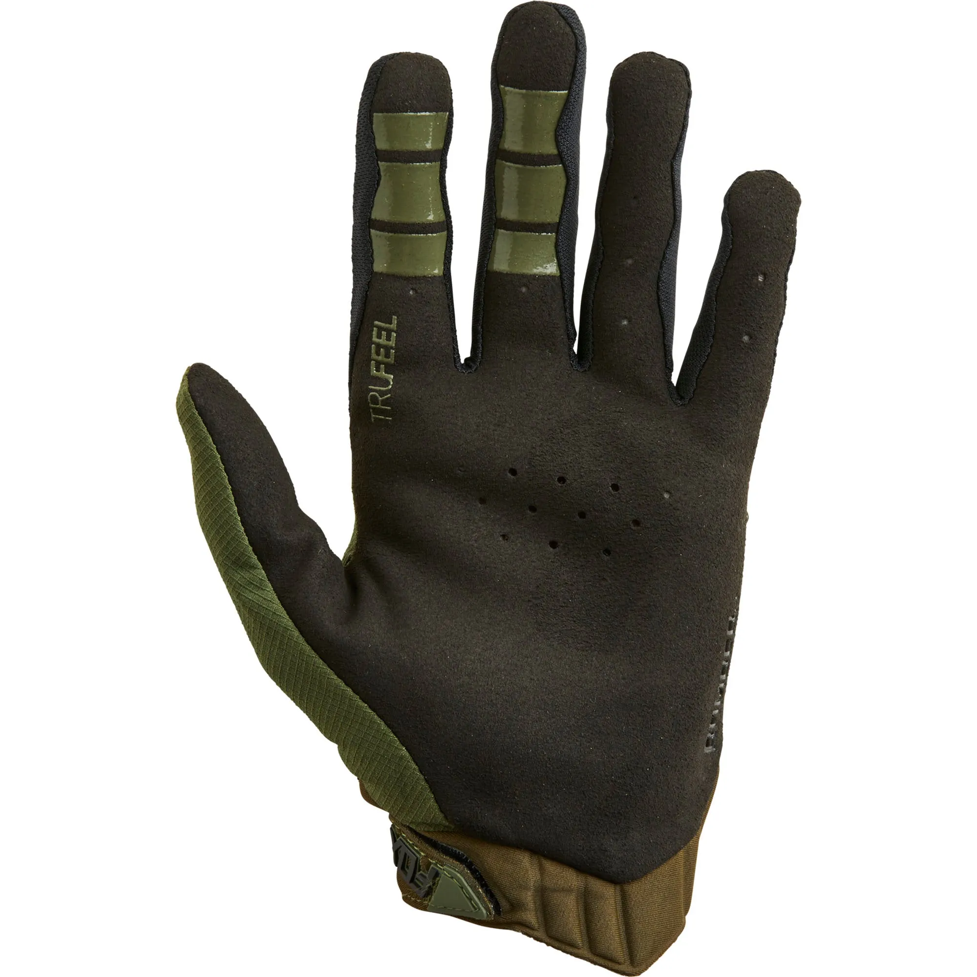 Fox Racing  Mens Bomber LT D30 Gloves Premium Knuckle Guard Fatigue Green