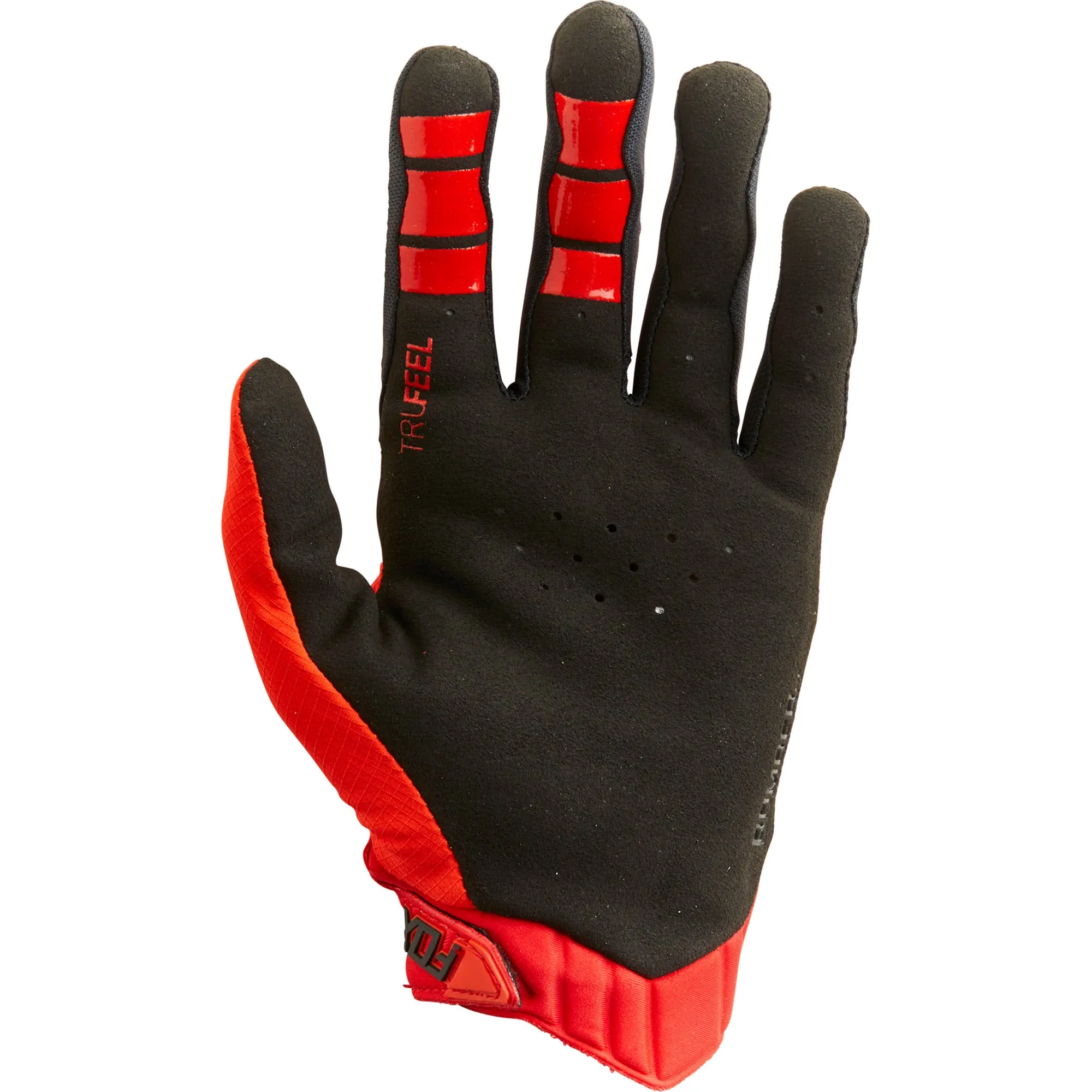 Fox Racing  Mens Bomber LT D30 Gloves Premium Knuckle Guard Fluorescent Red