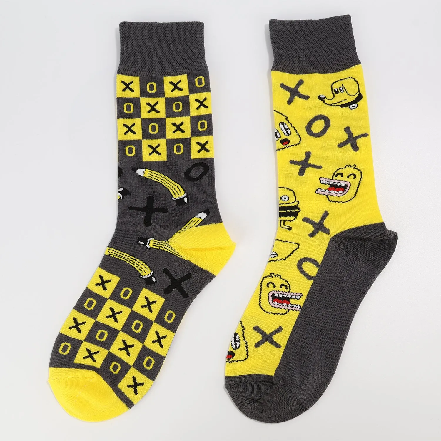 Fun Face Checkers Socks