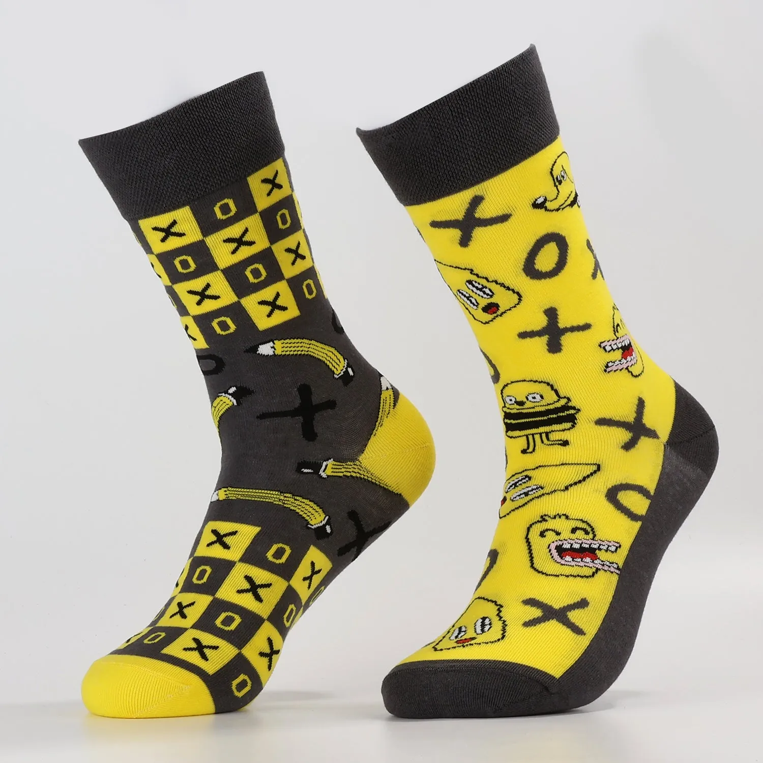 Fun Face Checkers Socks