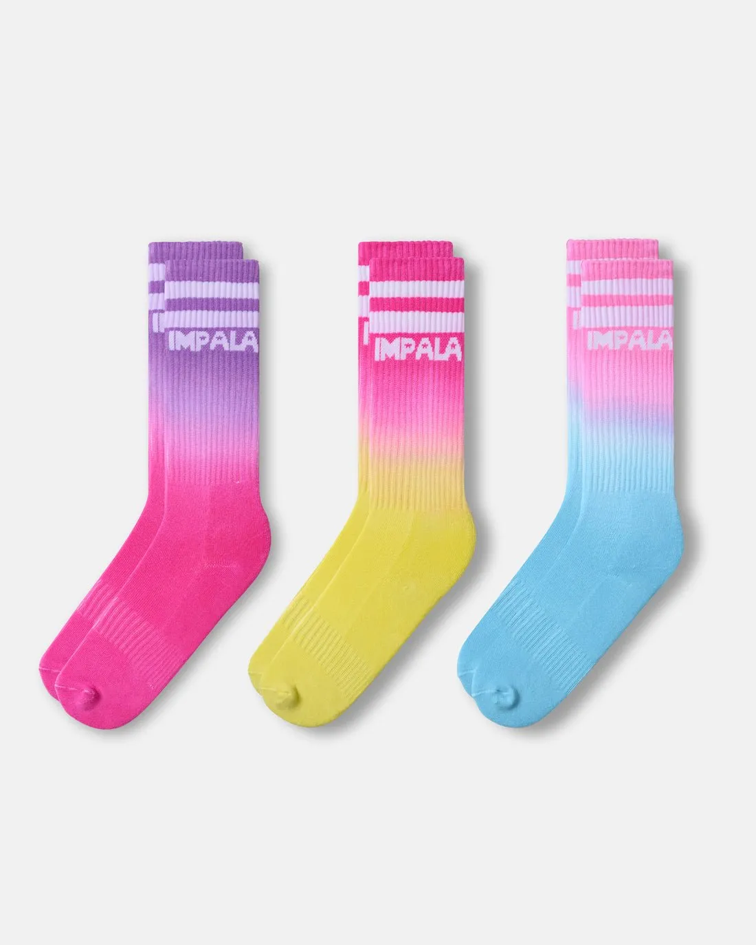 Impala Skates Striped Socks 3-pack - Tropicana