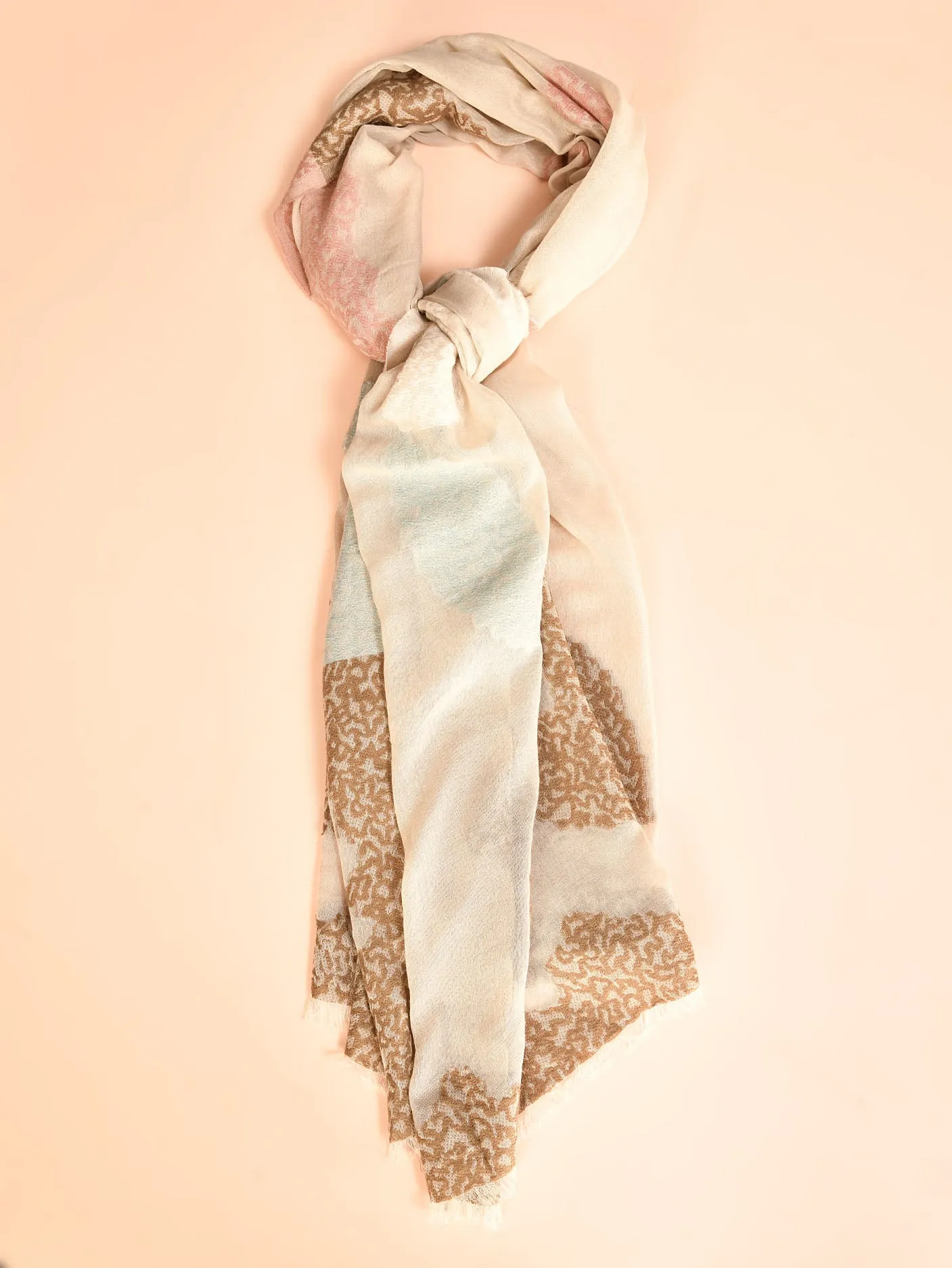 Jacquard Embroidered Scarf