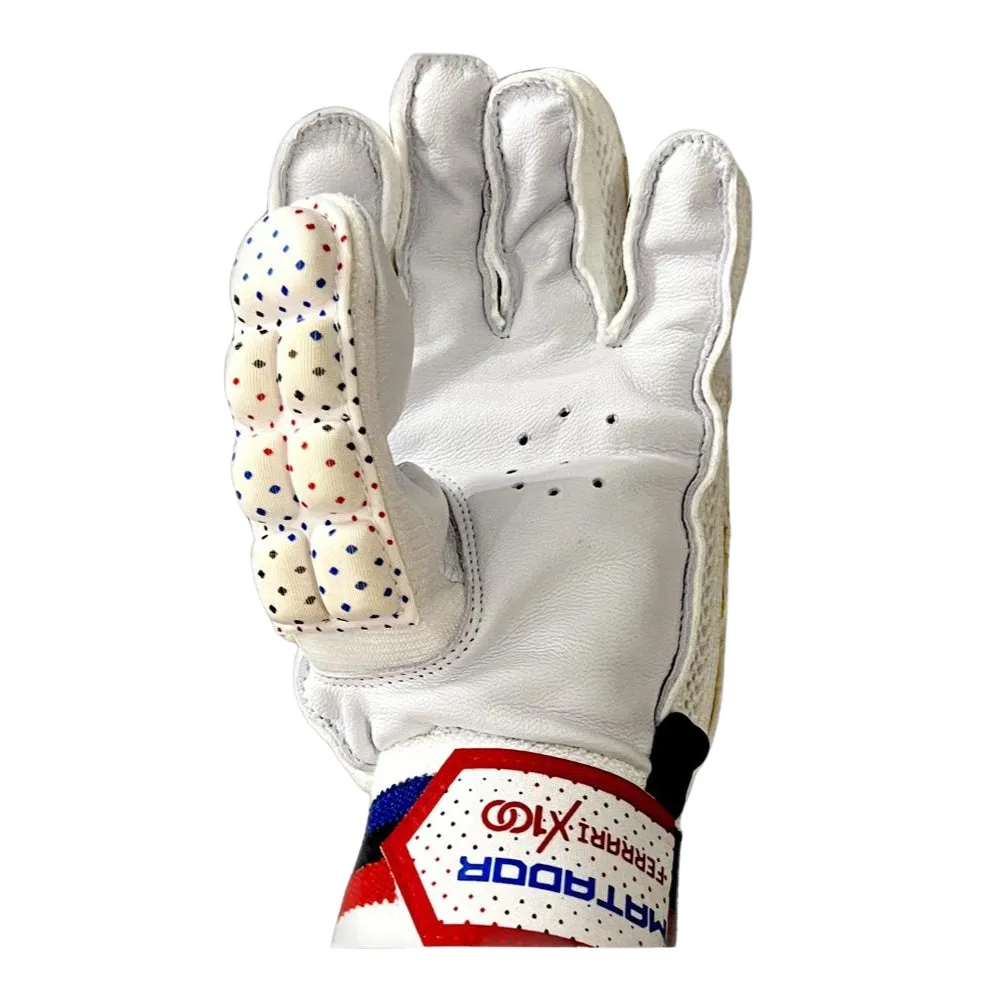 Matador Batting Gloves, Hard Tennis Cricket Batting Gloves White