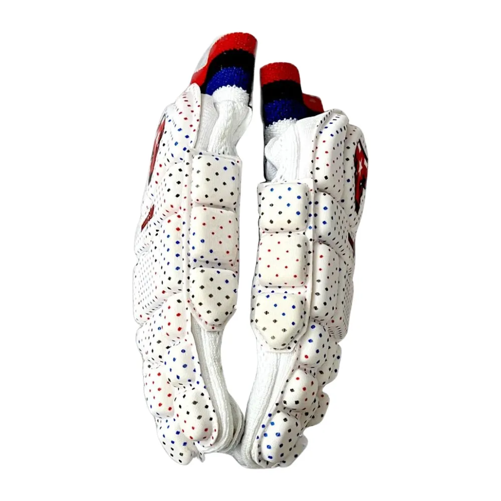 Matador Batting Gloves, Hard Tennis Cricket Batting Gloves White