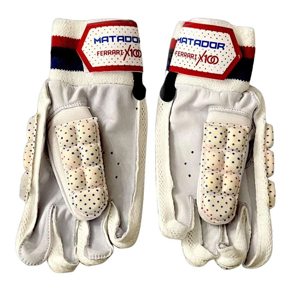 Matador Batting Gloves, Hard Tennis Cricket Batting Gloves White