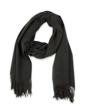 Mocha Classic Twill Scarf- Light Grey