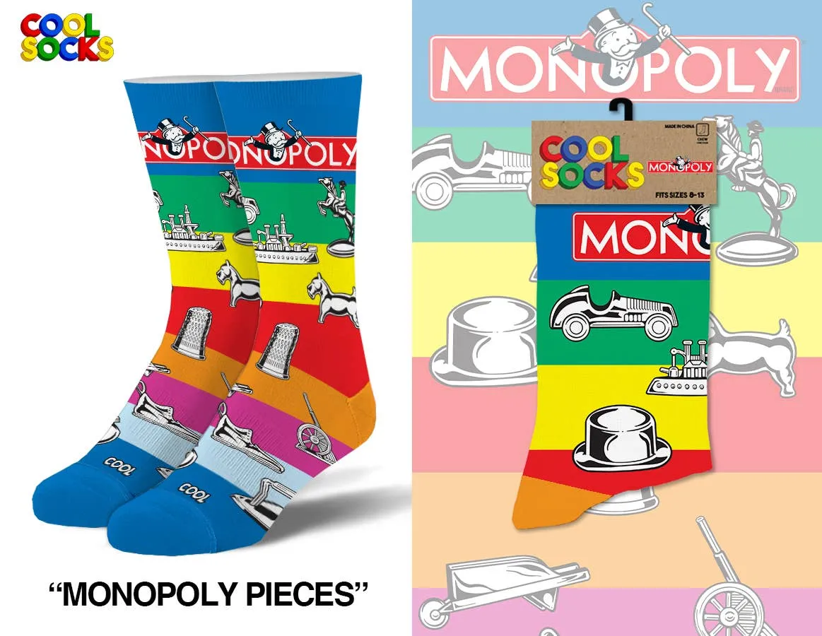 Monopoly Pieces - Mens Crew Folded