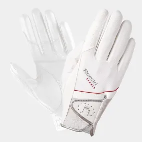 Roeckl Sports Madrid Riding Gloves - White