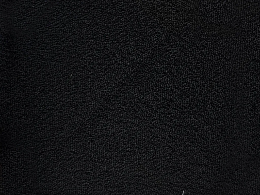 Sable Black Plain 60 Grams Georgette Fabric