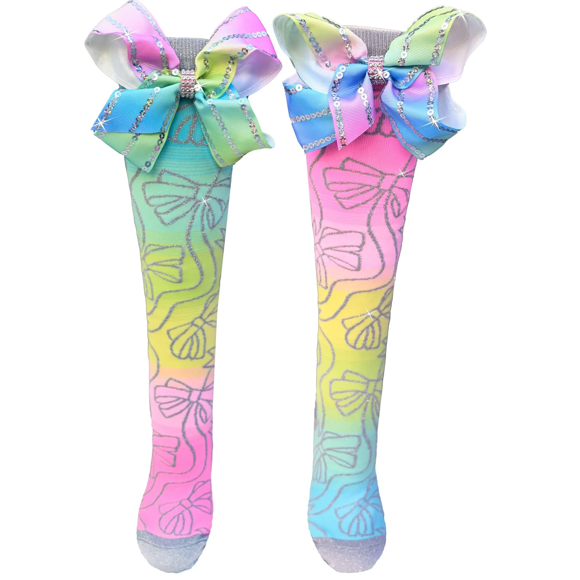 Sparkly Bow Socks