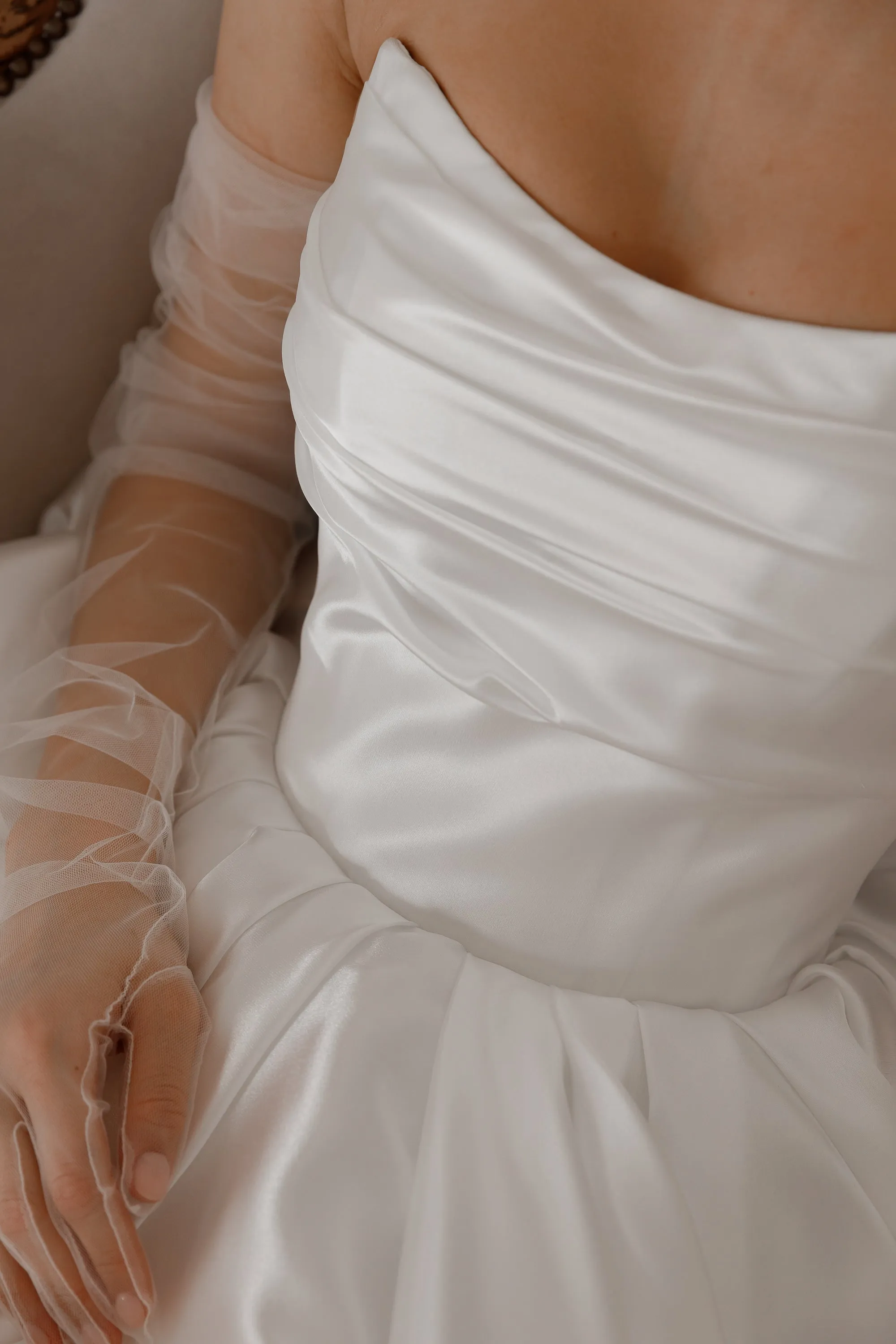 Tulle Bridal Gloves