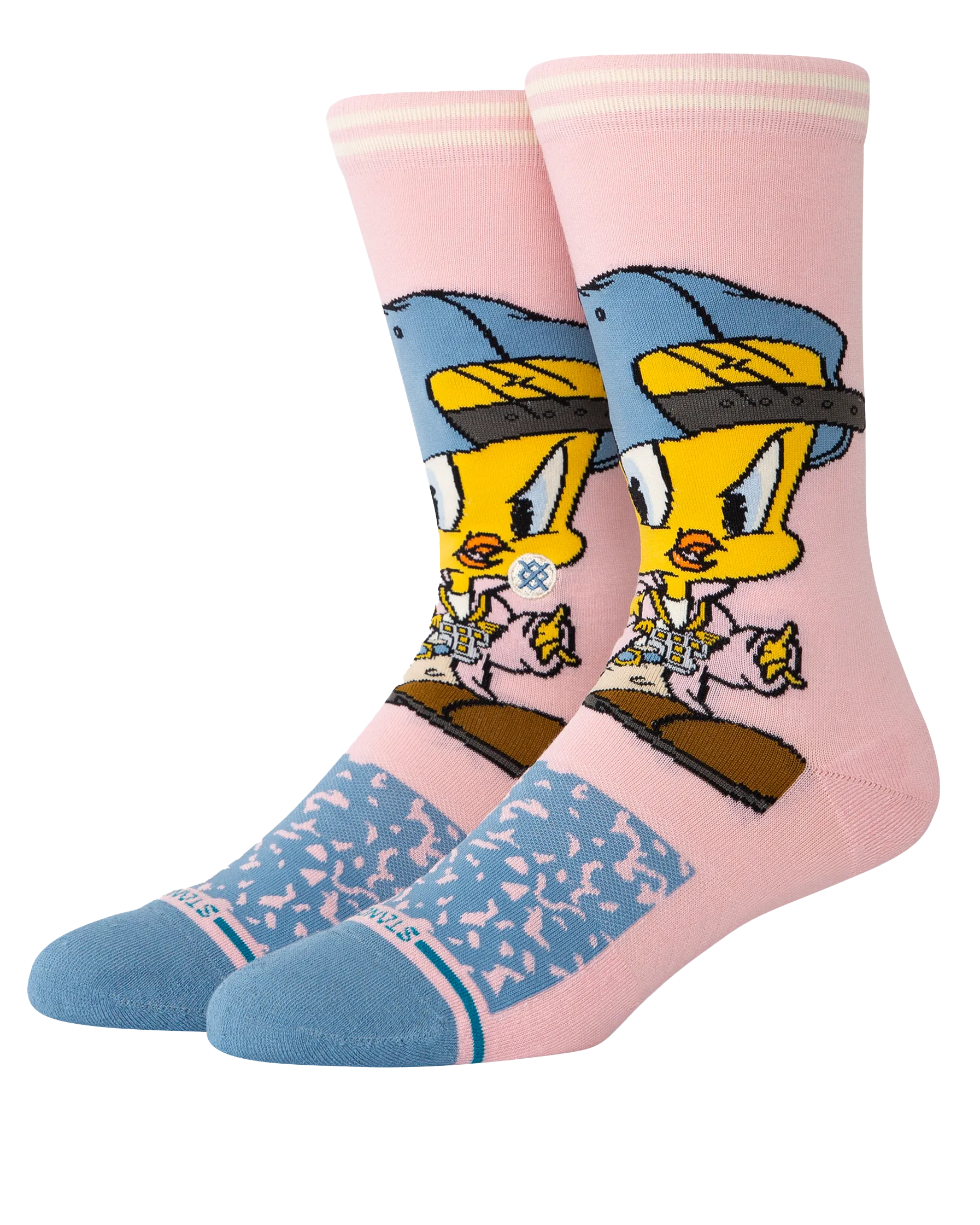 Tweety Crew Socks in Pink