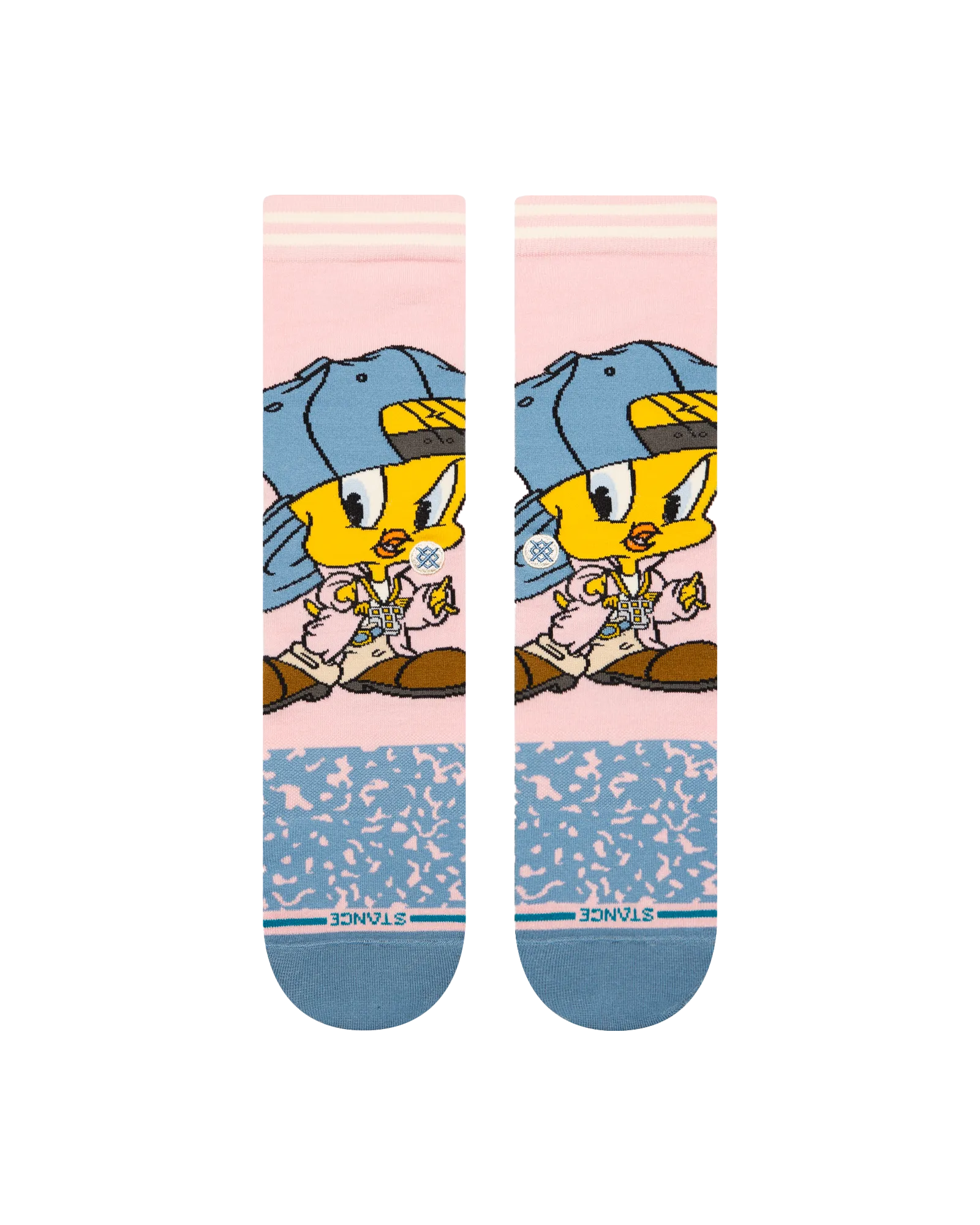 Tweety Crew Socks in Pink