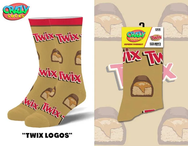 Twix Candy Novelty Crew Socks