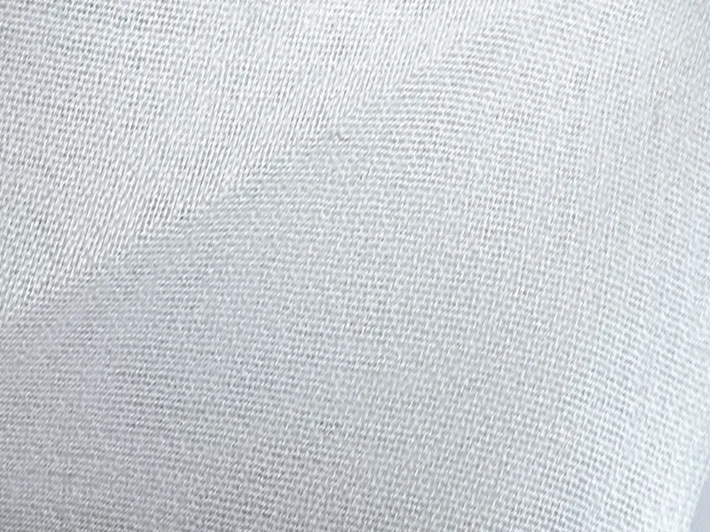 White Plain 60 Grams Georgette Fabric