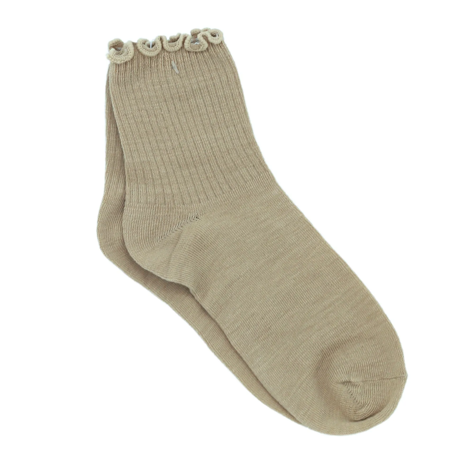 Women's Scalloped Rib Socks