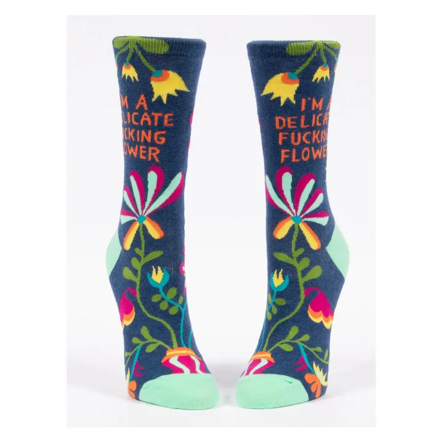 Women's Socks - Delicate F*cking Flower