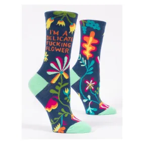 Women's Socks - Delicate F*cking Flower