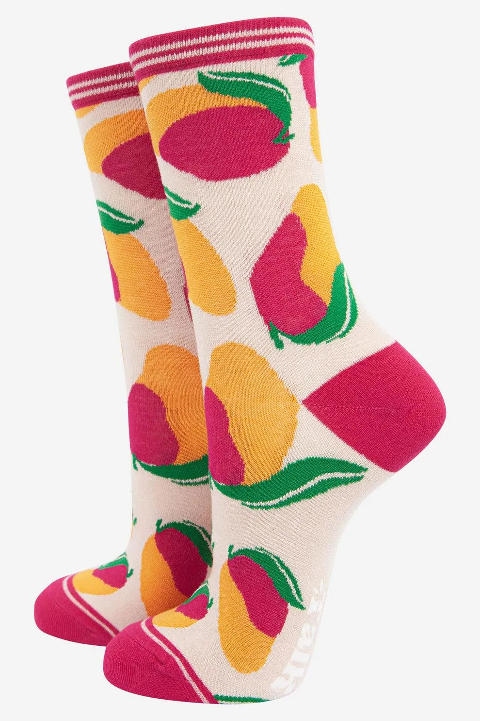 Women's Tropical Fruit Bamboo Socks Gift Set Box